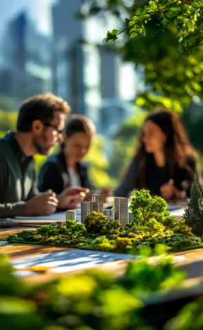 Comisión de sostenibilidad trabajando